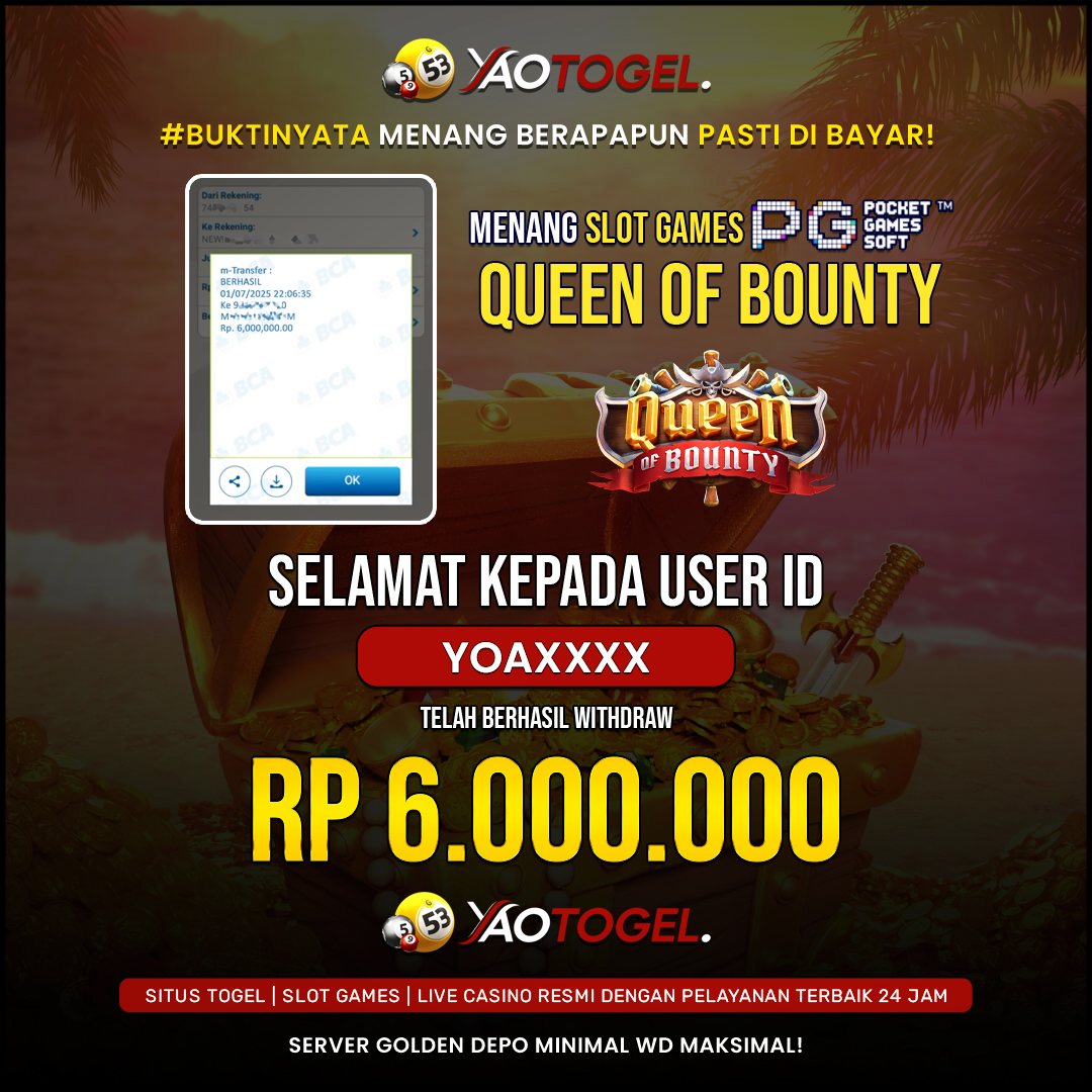 YAOTOGEL - BERHASIL JACKPOT QUEEN OF BOUNTY