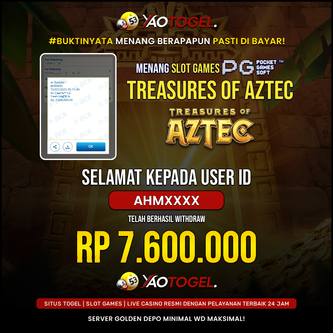 YAOTOGEL - BERHASIL JACKPOT TREASURES OF AZTEC