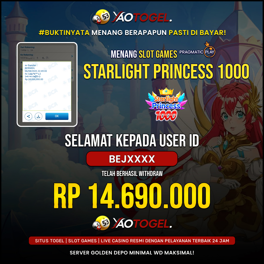 YAOTOGEL - BERHASIL JACKPOT GATES OF OLYMPUS 1000